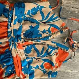 Woven pink high low dress. Size small. Never worn.